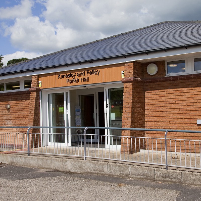 Photograph of entrance to Annesley and Felley Parish Hall